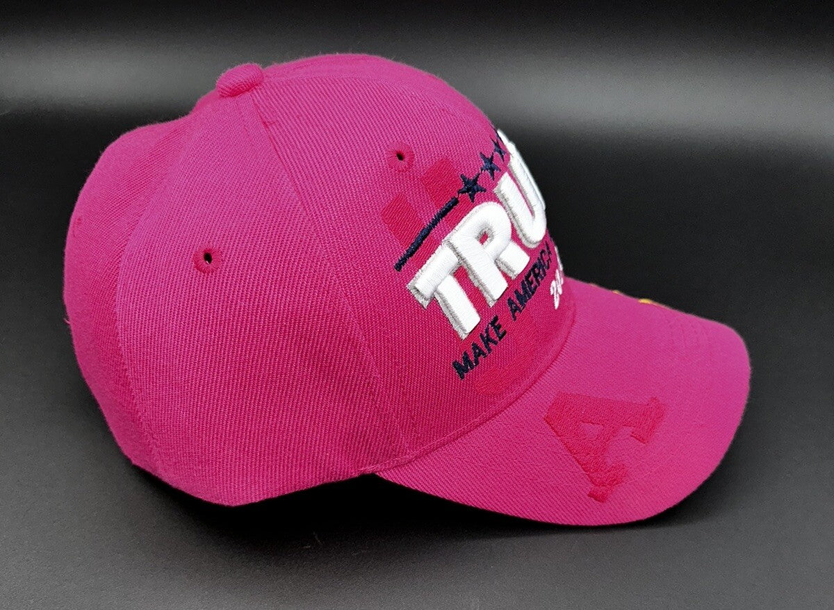 Trump Hat Cap Adjustable Women’s Donald Trump 2020 45th President Election Pink