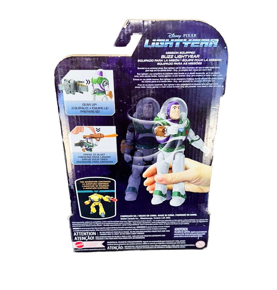 Buzz Lightyear Action Figure Disney PIXAR Lightyear Mission Equipped New