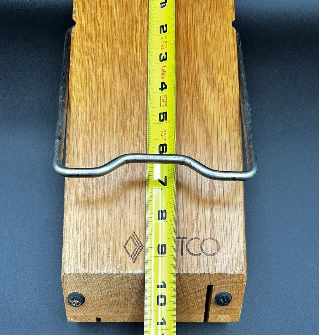 Cutco Space Saver Knife Block 5-Slot Wood Honey Oak Foldable Metal Bar