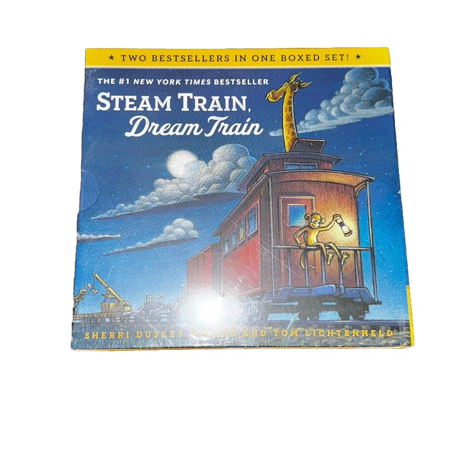 Books Goodnight, Goodnight, Construction Site and Steam Train Dream Train Board