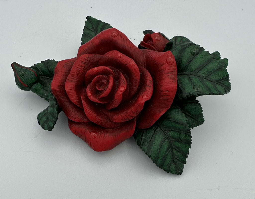 Casket Rose Red Painted Resin Batesville Co. Life Symbols 2006