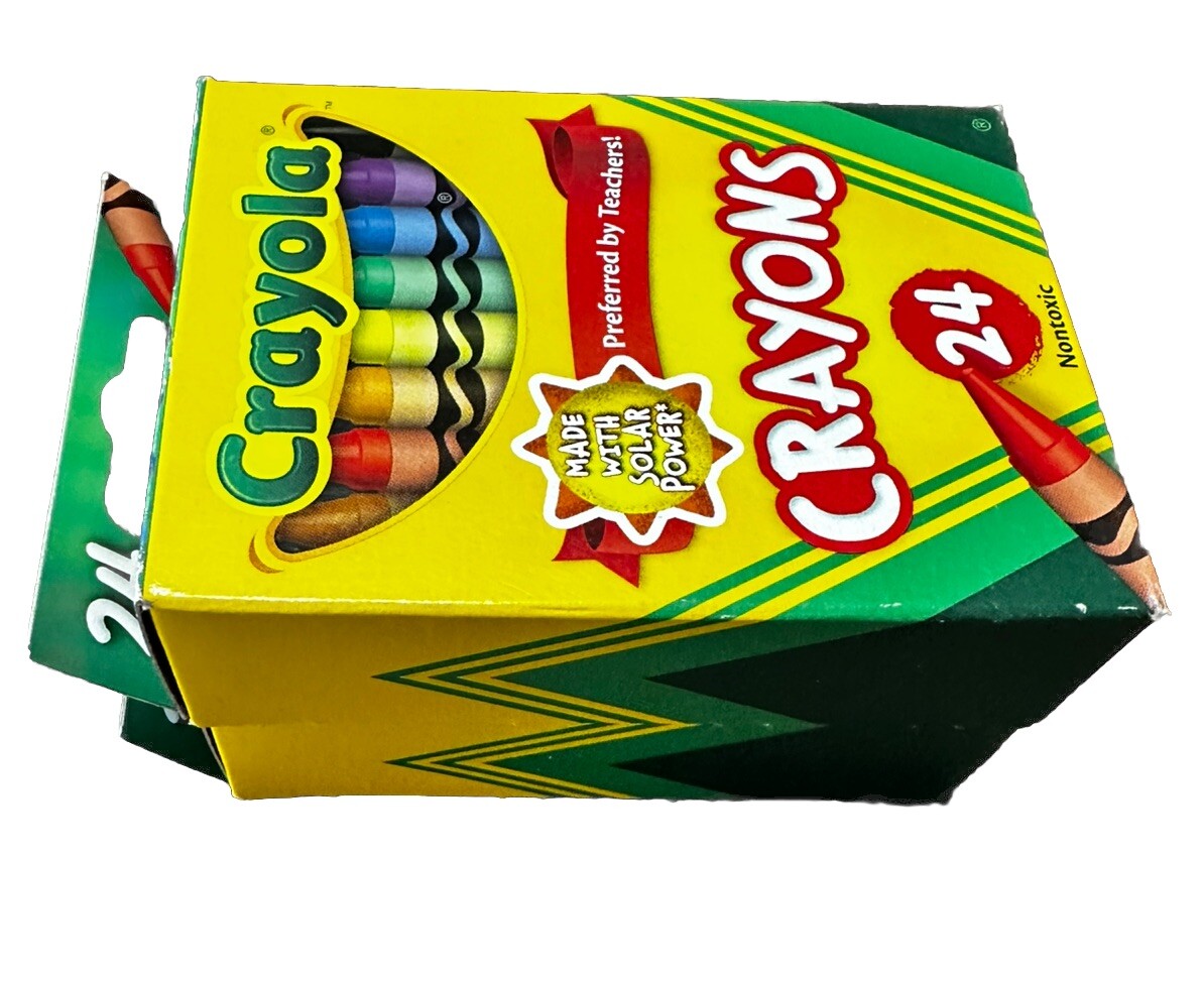 Crayola Crayons 24 Pack Lot Of 2 Nontoxic 48 Total Crayons New