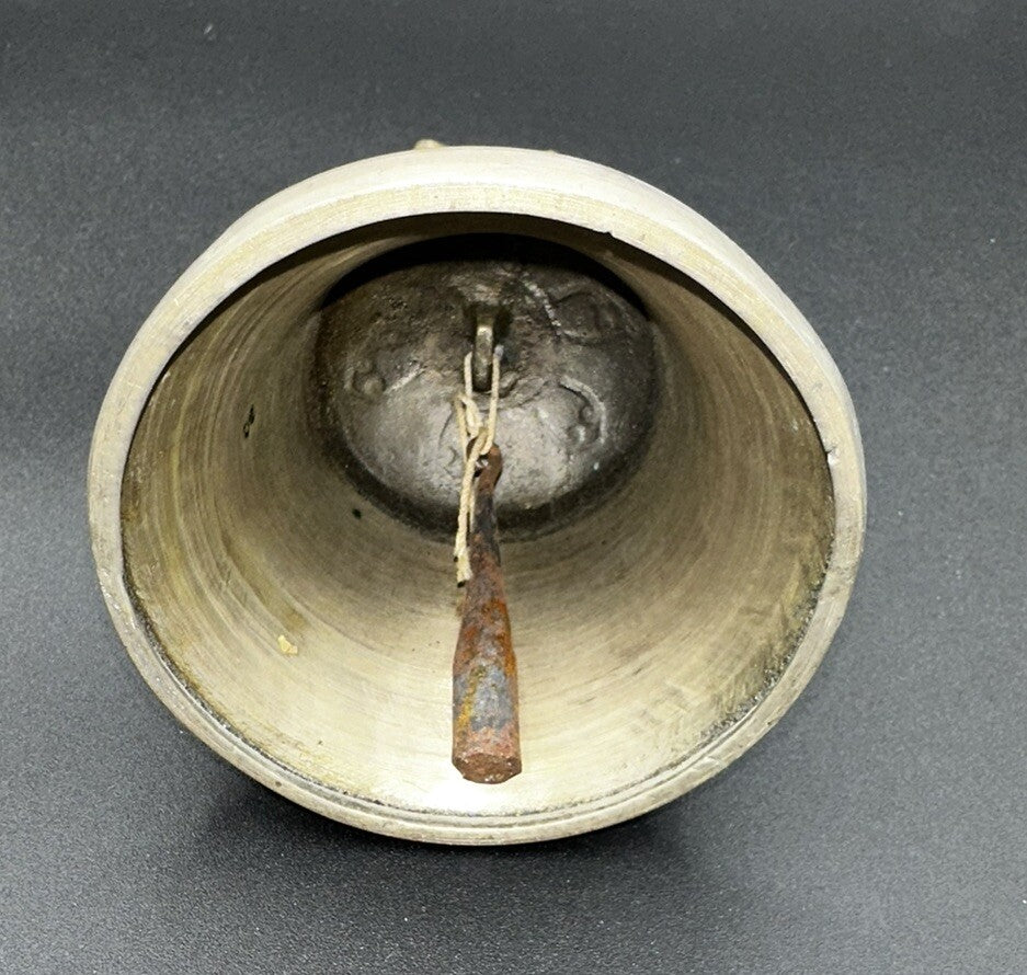 Antique/Vintage Bell Bronze Buddhist Tibetan Ritual Temple 6.5” Patina