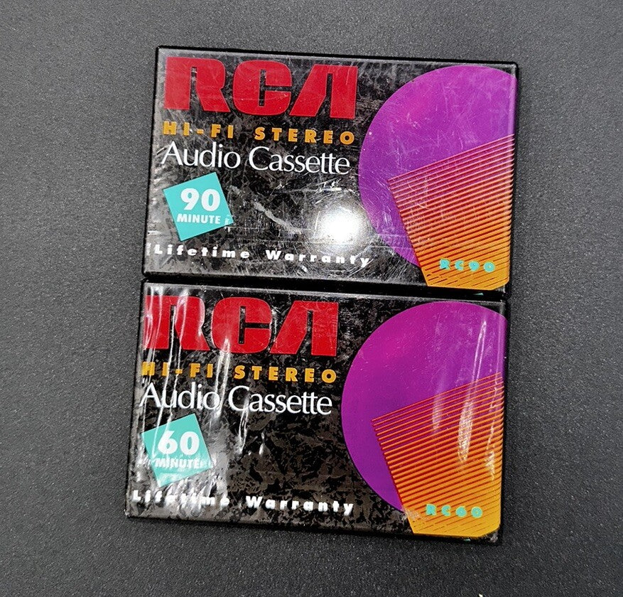 Cassette Tape Audio Recording RCA 60&90 Minutes Hi-Fi Stereo Sealed New