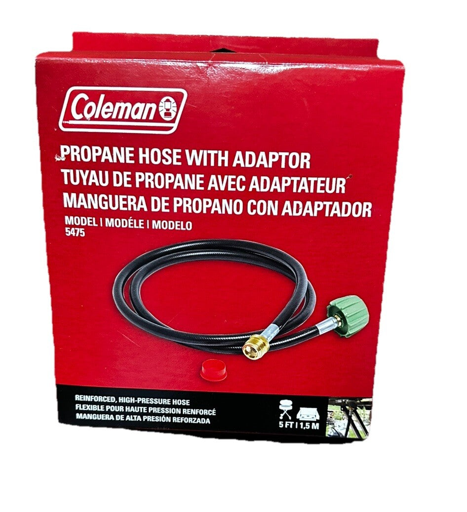 Adapter Propane Reinforced High-Pressure Hose Type 1 Fitting Coleman New