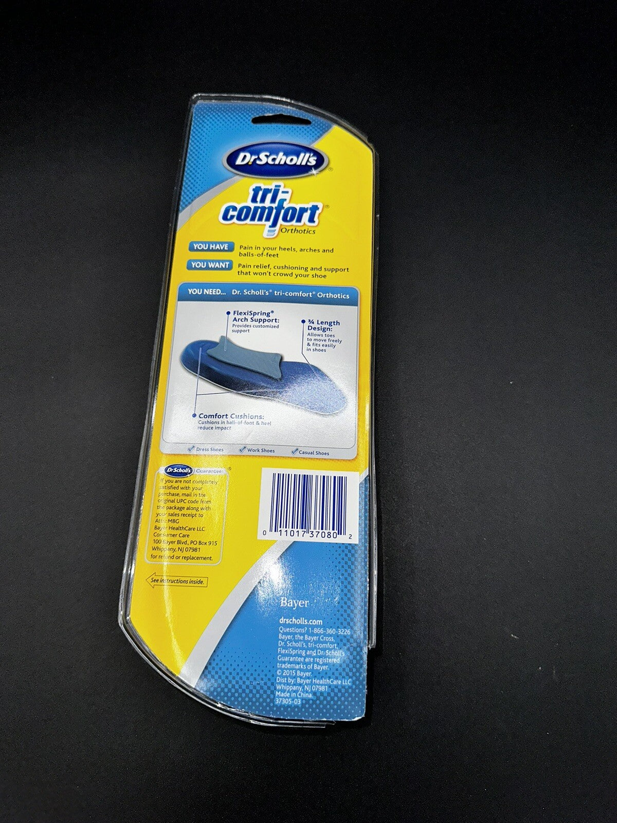 Dr. Scholls Womens Comfort Shoe Insoles TRI-COMFORT Size 6-10 One Pair New