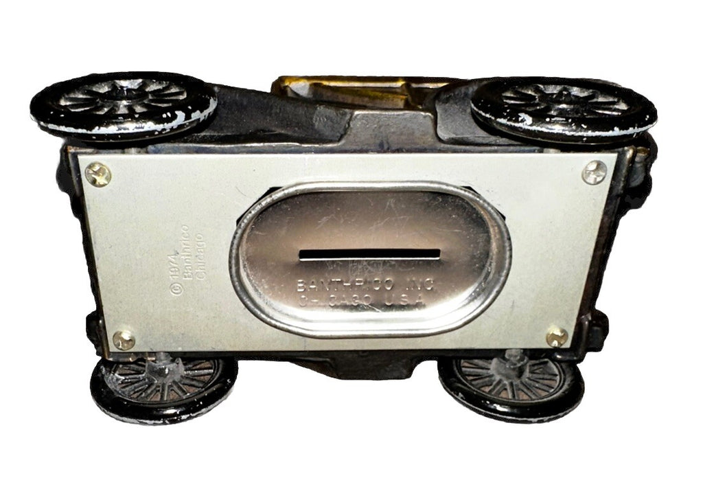 Coin Bank 1908 Buick Brass Metal 1974 Banthrico Car Vintage