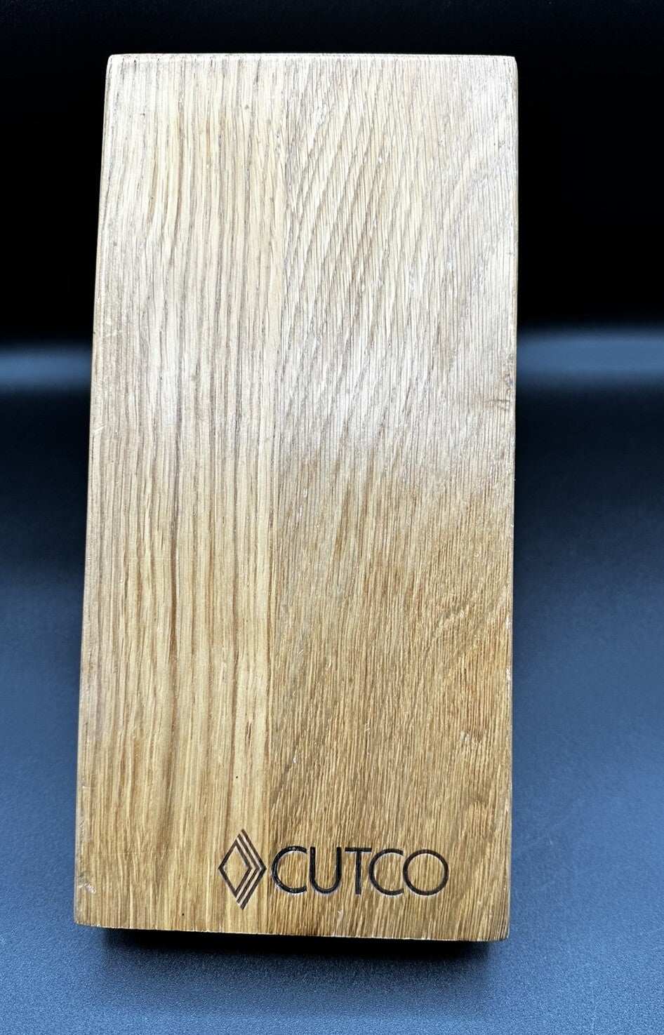 Cutco Space Saver Knife Block 5-Slot Wood Honey Oak Foldable Metal Bar