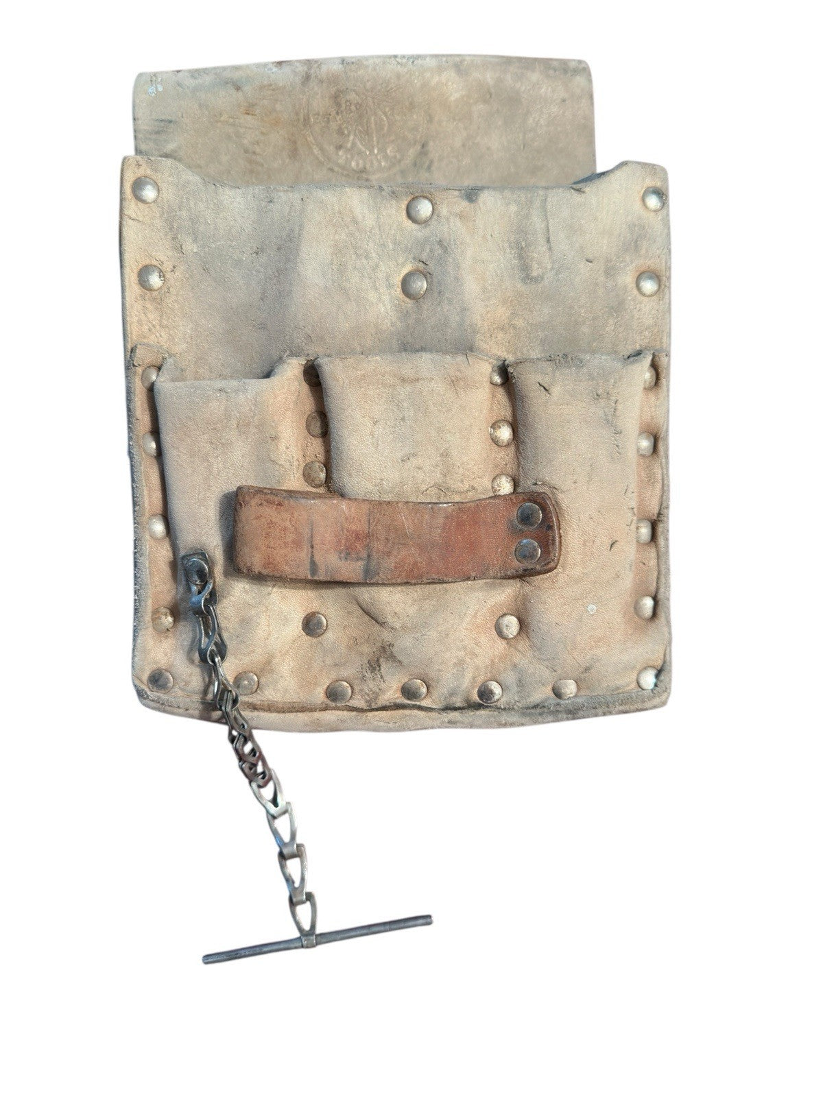 Electricians Tool Belt Pouch 5166 Rugged Durable Klein Tools Leather Vintage