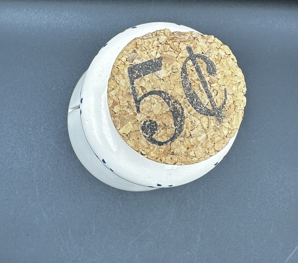 Coin Bank Wine Money Milk Jug Grapes Vines Hand Painted Crock Shop Santa Ana CA