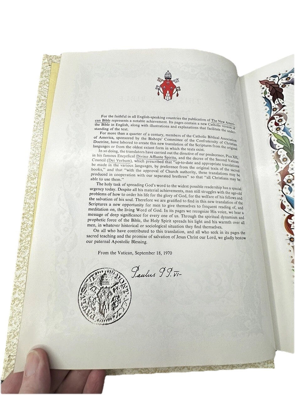 Bible Edition Catholic New American Preowned Vintage