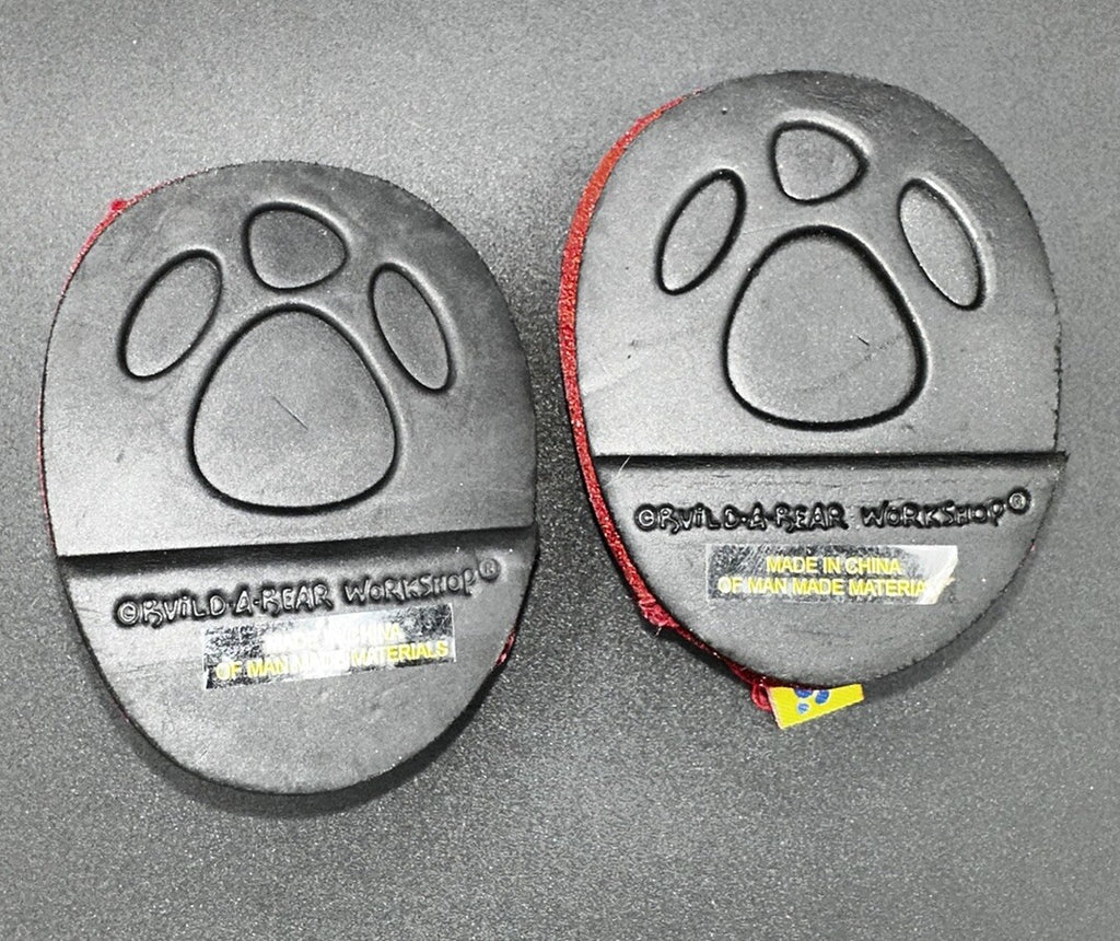 Build-A-Bear Red Glitter Dress Shoes Preowned