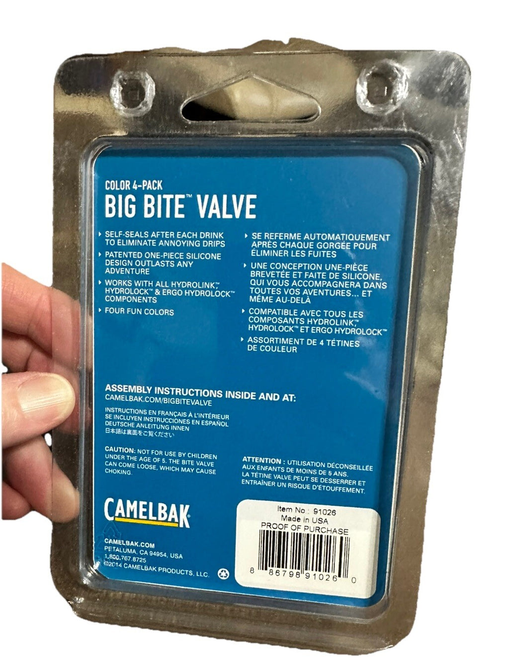 Bite Valve Replacement Multi Color 4 Pc. CamelBak Hydration Pack Big