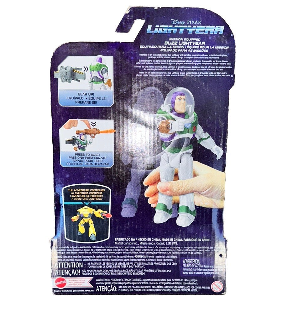 Buzz Lightyear Action Figure Disney PIXAR Lightyear Mission Equipped New