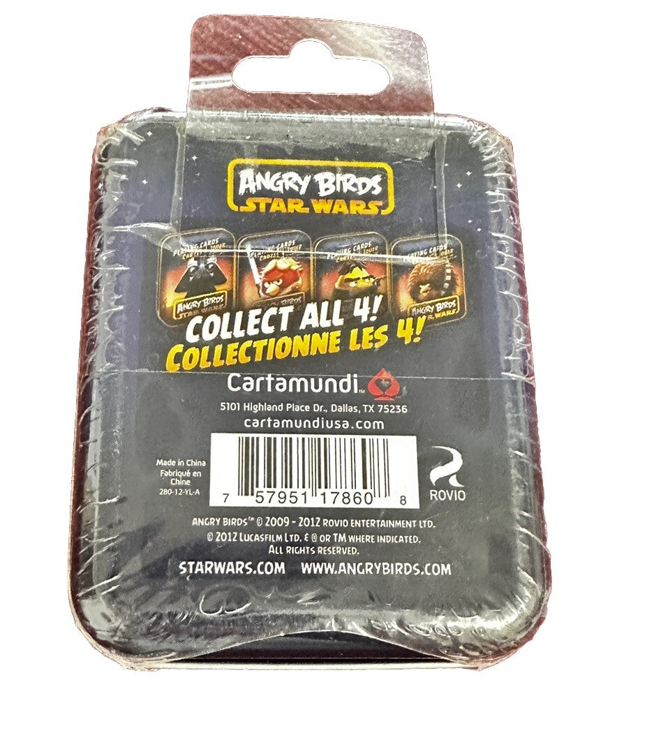 Angry Birds Star Wars Luke Skywalker Metal Tin 3D Bonus Card Playing Cards New
