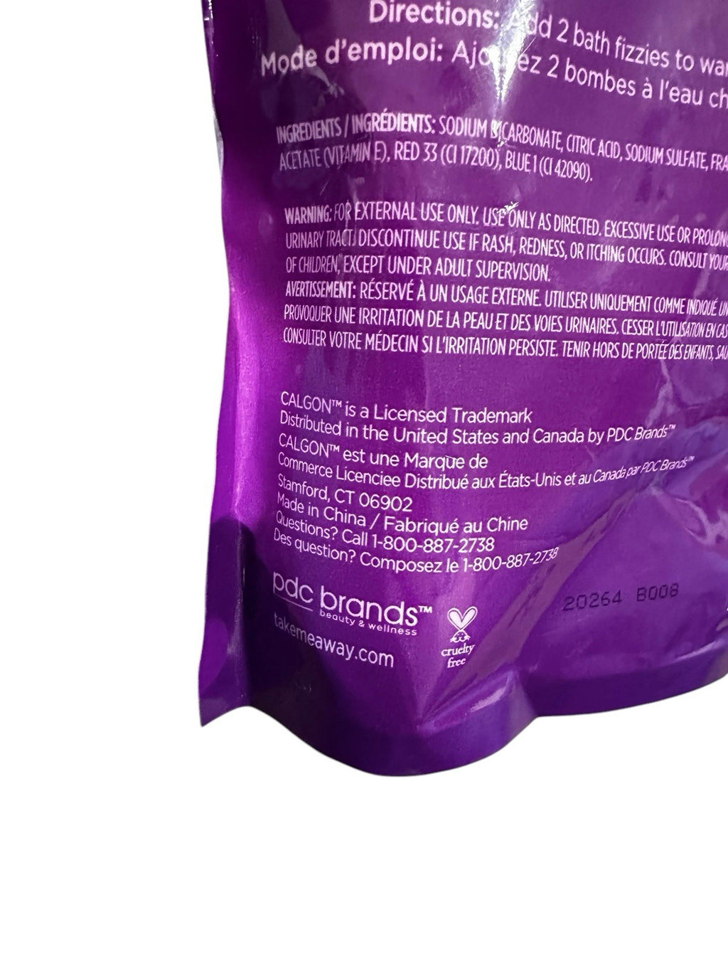 Bath Fizzies Bombs Lavender & Honey 8 Count Discontinued Calgon Moisturizing New