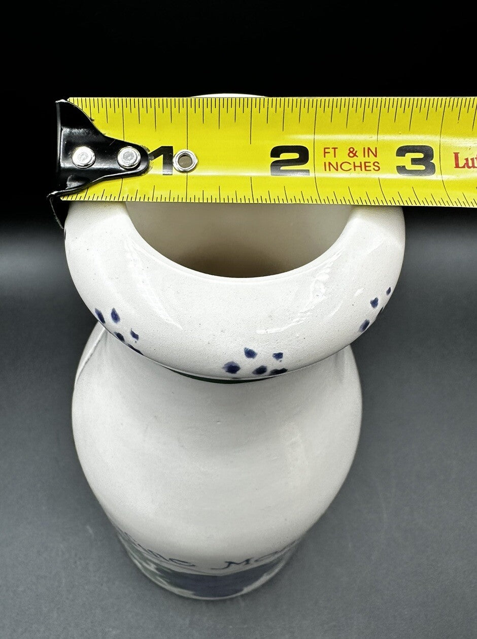 Coin Bank Wine Money Milk Jug Grapes Vines Hand Painted Crock Shop Santa Ana CA