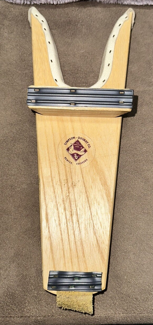 Boot Jack Remover Wooden Simpson Quimby Co. Cowboy Boots Puller Vintage