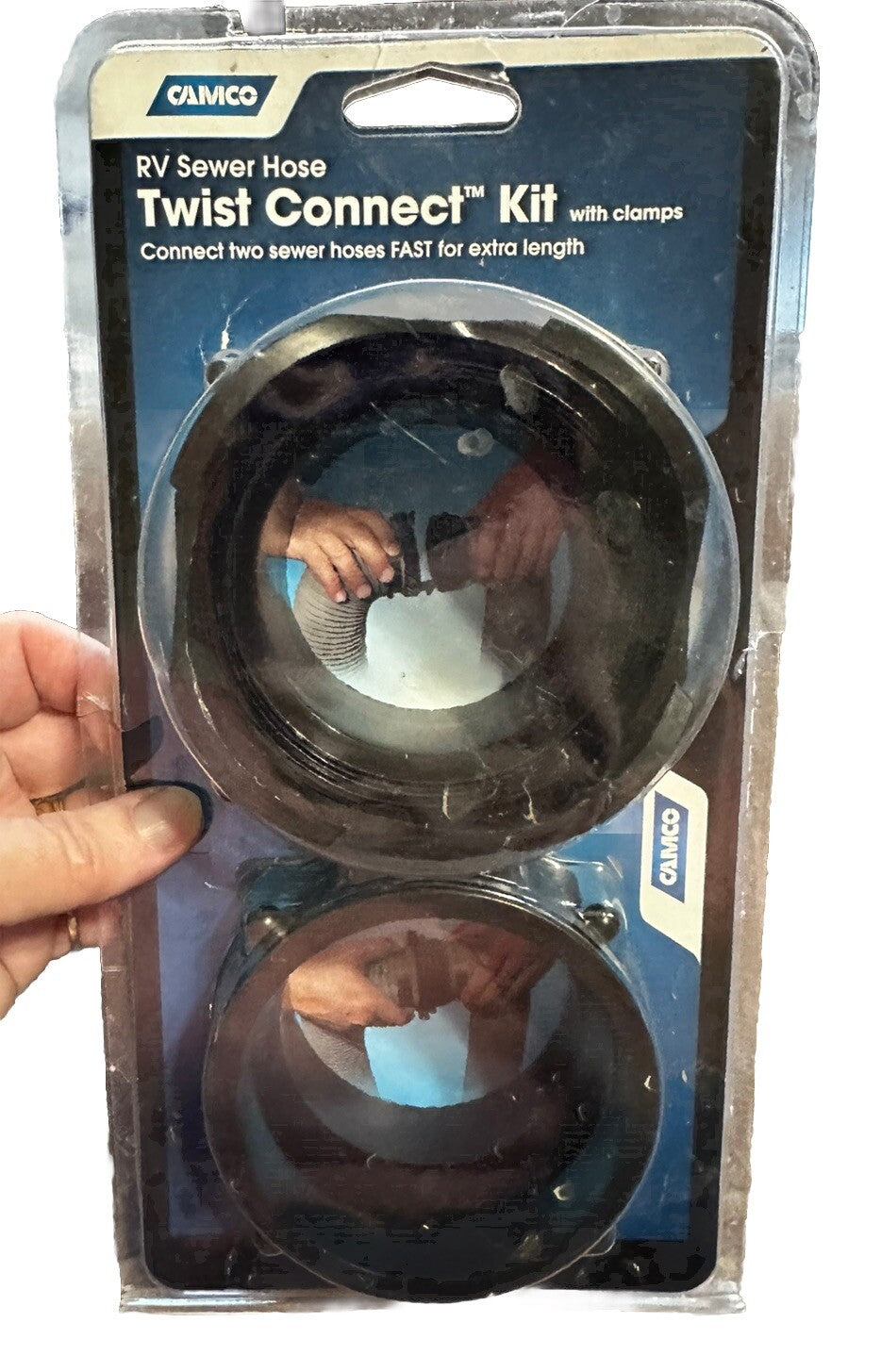 RV Sewer Hose Twist Connect Kit 39543 Camco New