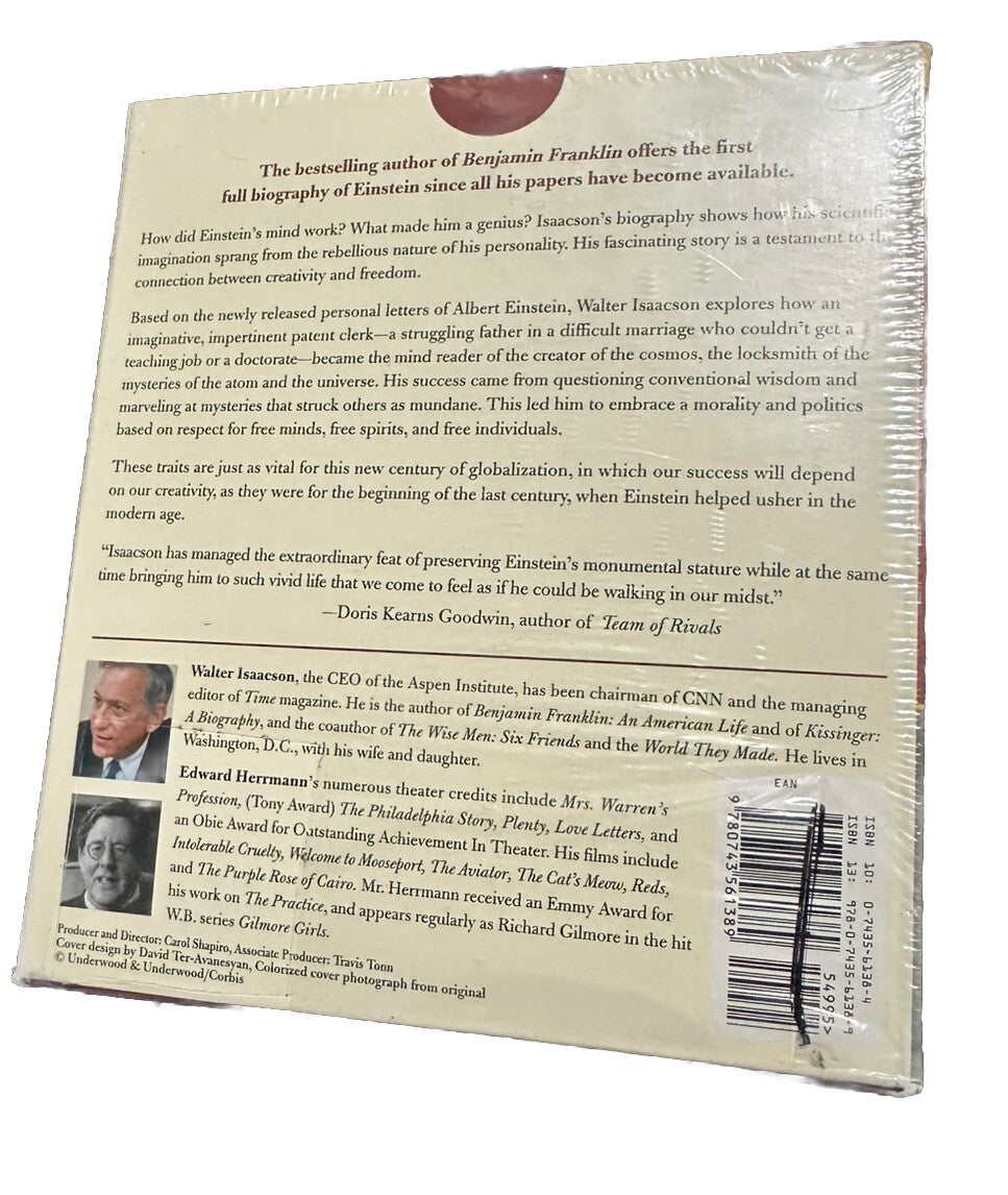 AudioBook Einstein His Life & Universe by Walter Isaacson (2007, Compact Disc)