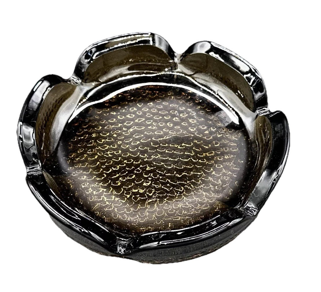 Ashtray/Trinket bowl 5" x  1" Cigar Anchor Hocking Brown Vintage