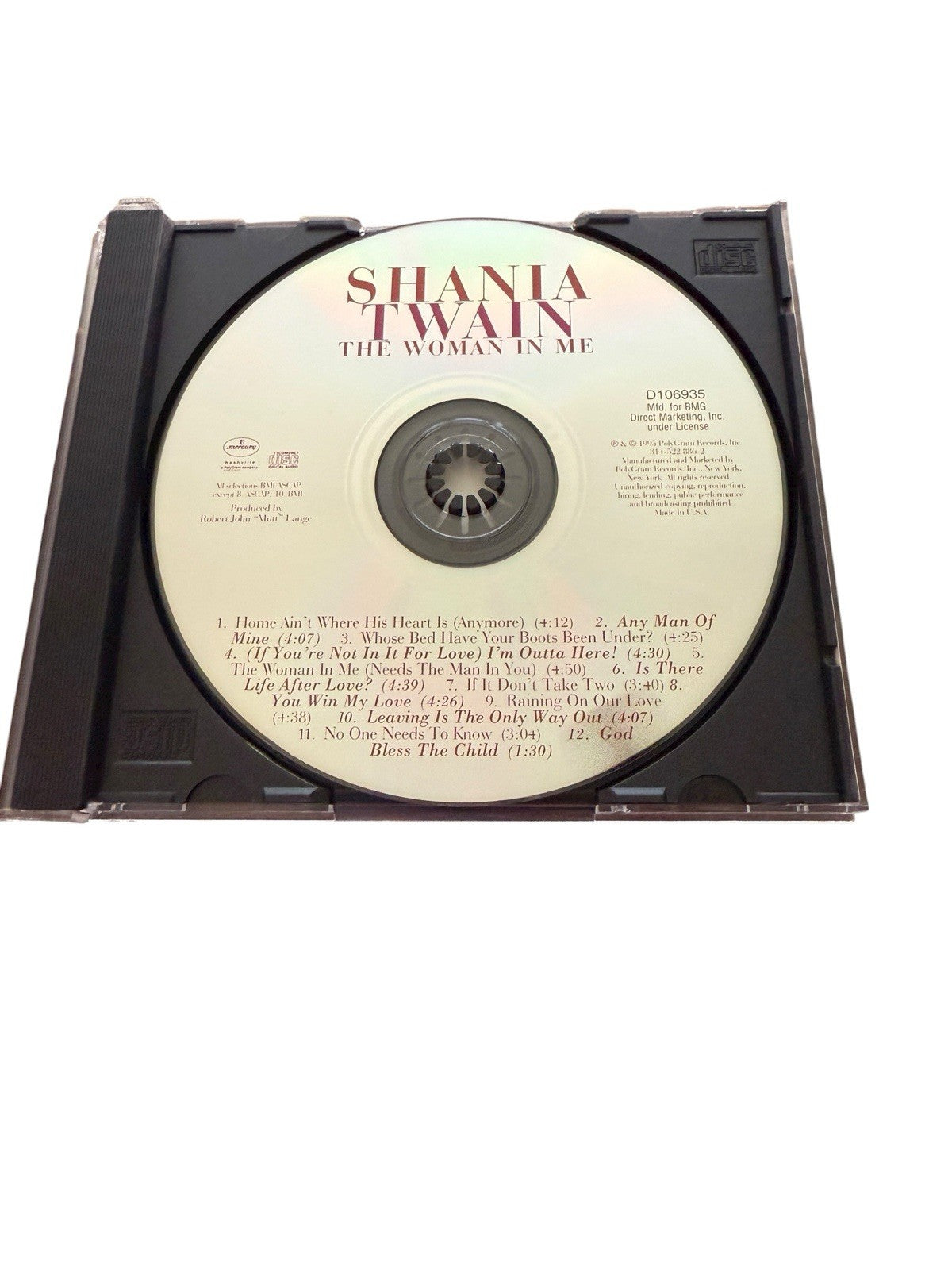 CD The Woman In Me By Shania Twain (1995)