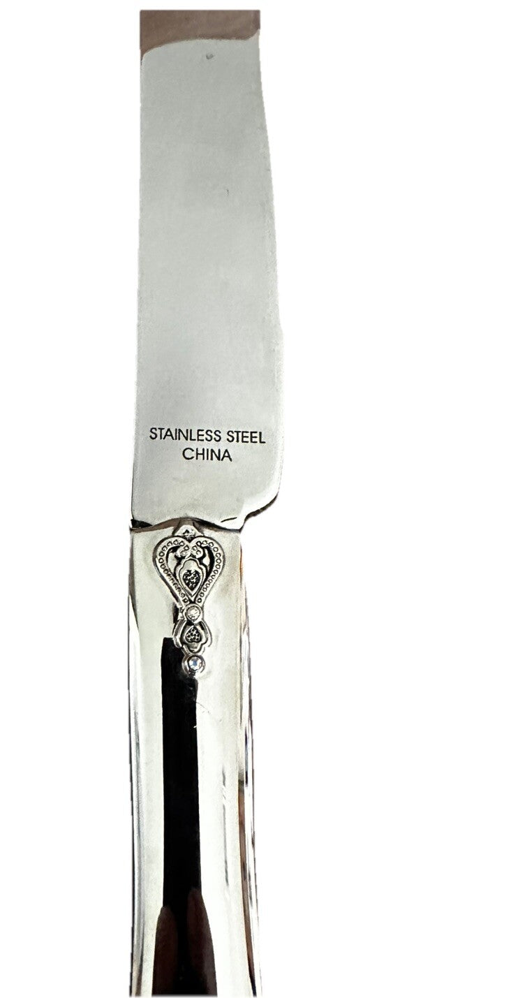 Cake Knife Serving Set Things Remembered Decorative Stainless Steel Wedding