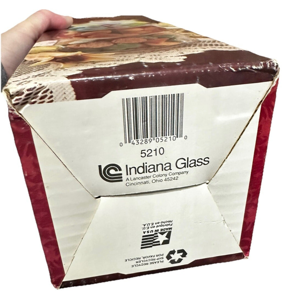 Candy Jars with Cover Storage Container Indiana Glass Staxet 3 Stacking 9.5” Vtg