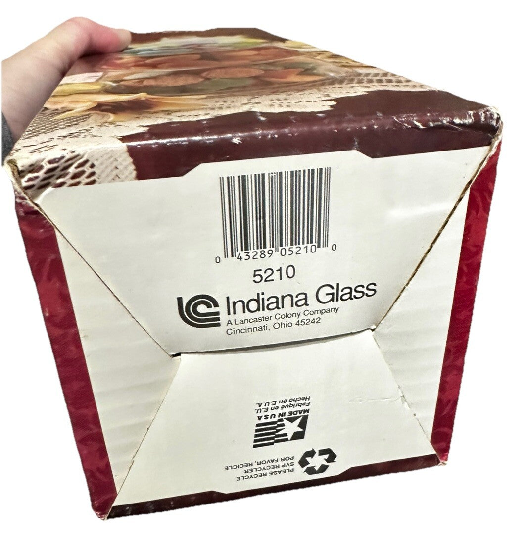 Candy Jars with Cover Storage Container Indiana Glass Staxet 3 Stacking 9.5” Vtg