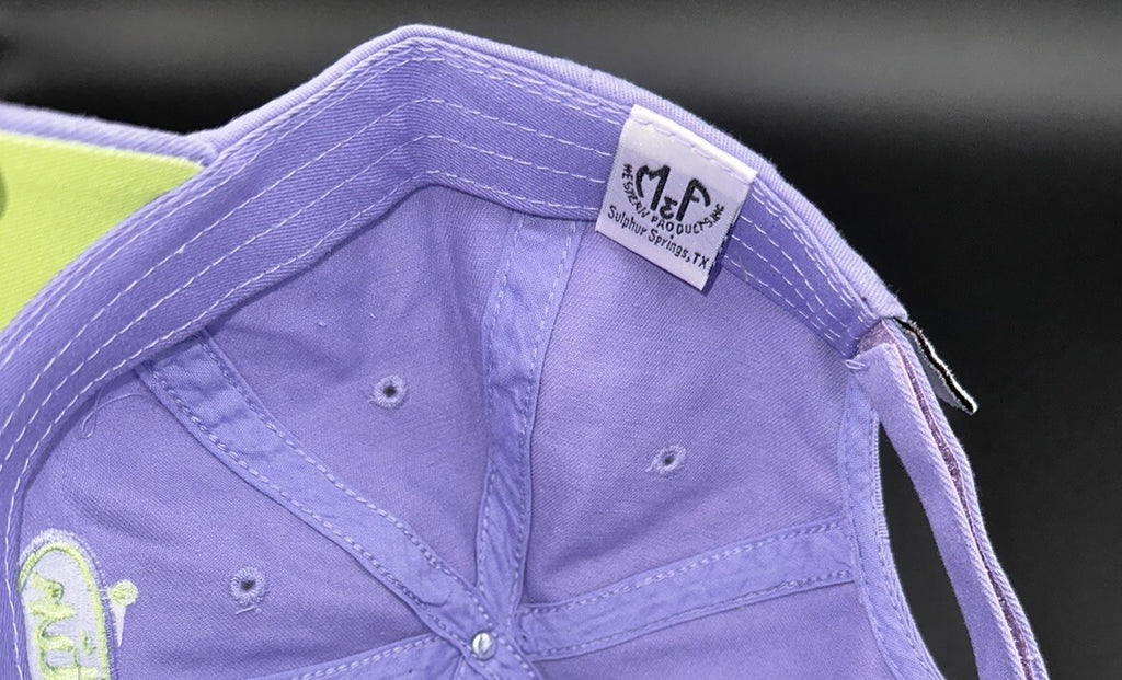 Justin Boots Hat Cap Purple Rhinestone Women’s Adjustable White Embroidery