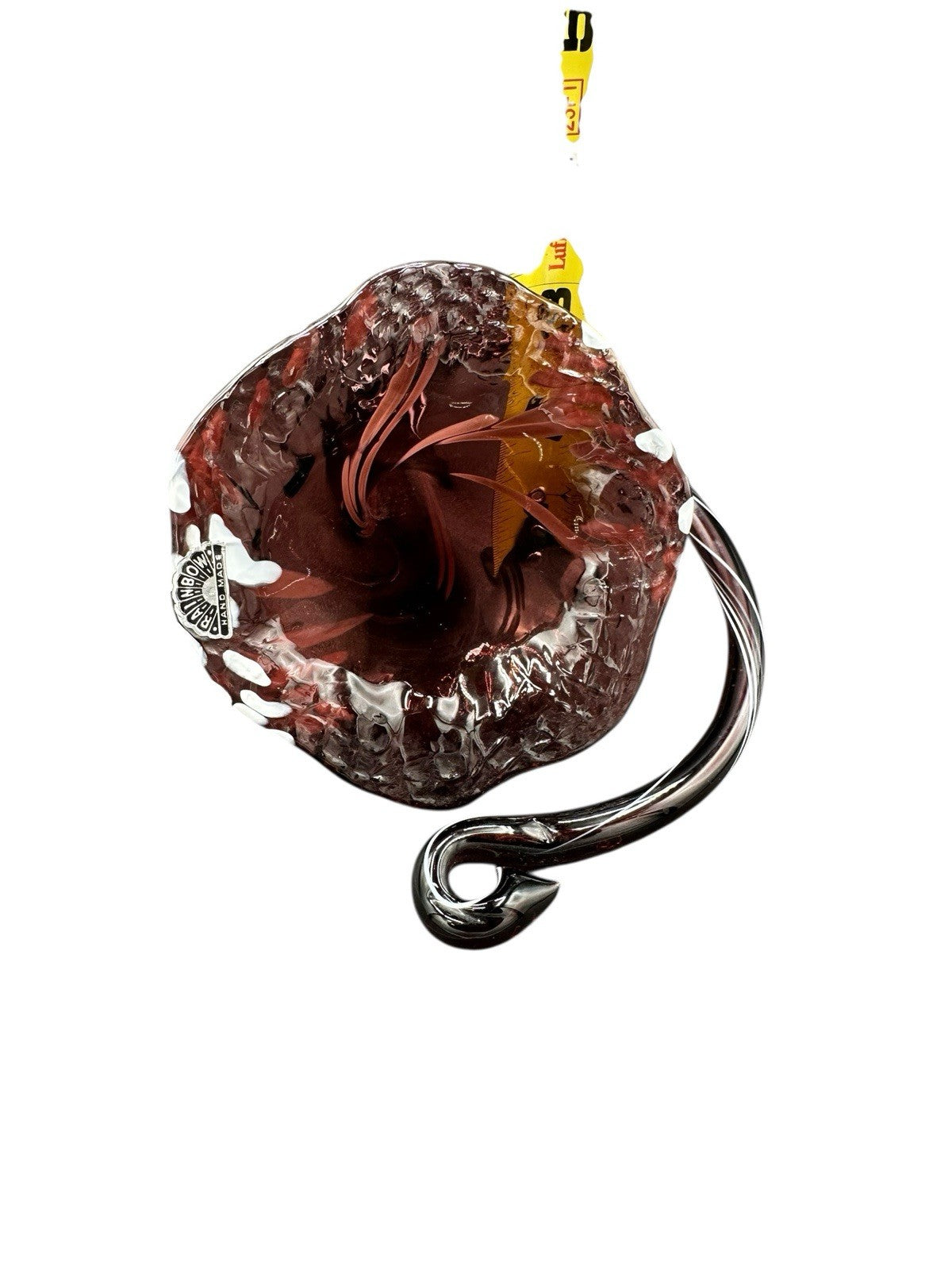 Bud Vase Purple Blown Glass Flower Rare Vintage