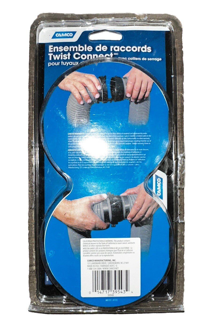 RV Sewer Hose Twist Connect Kit 39543 Camco New