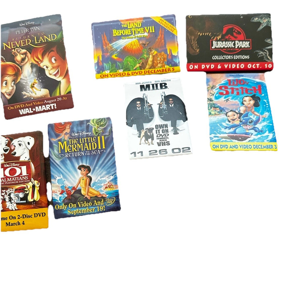 Buttons Of Disney Pinback Home Video Announcements. Preowned (52)