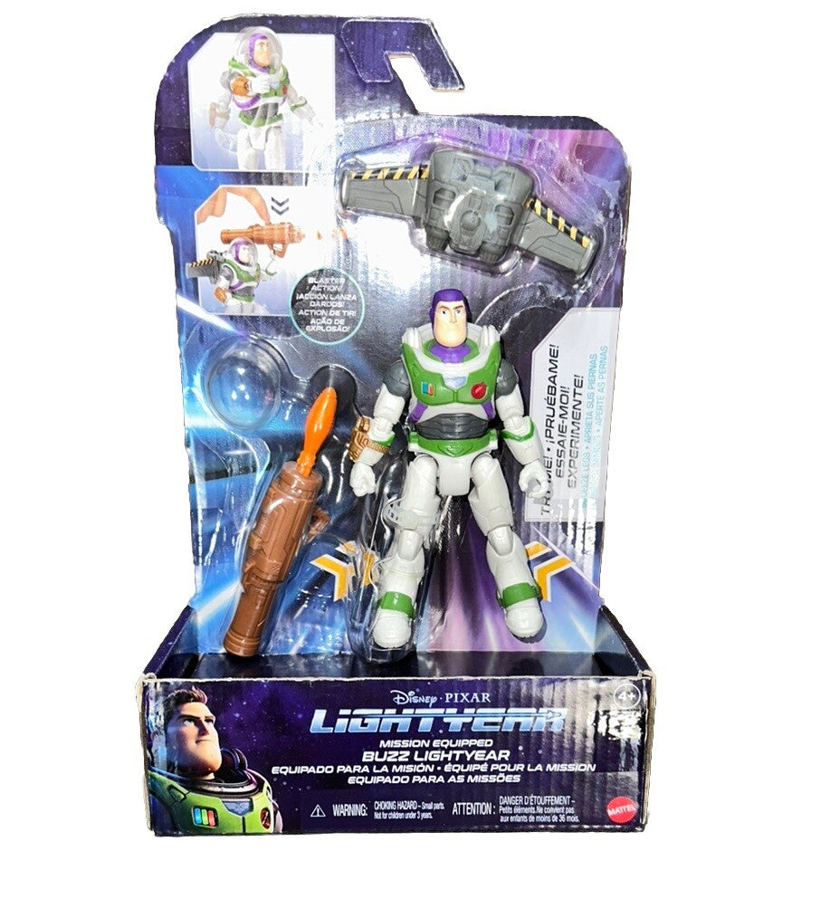 Buzz Lightyear Action Figure Disney PIXAR Lightyear Mission Equipped New