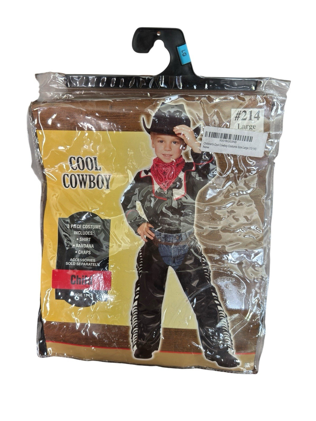 Cool Cowboy Costume Child L(12-14) New