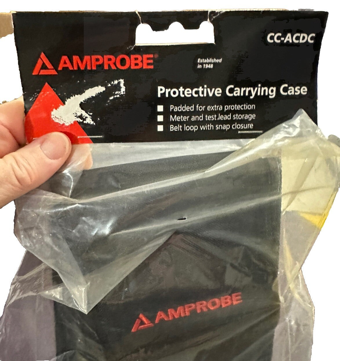 Carrying Case For Meter & Test Leads  Amprobe 2732643 CC-ACDC Protective New