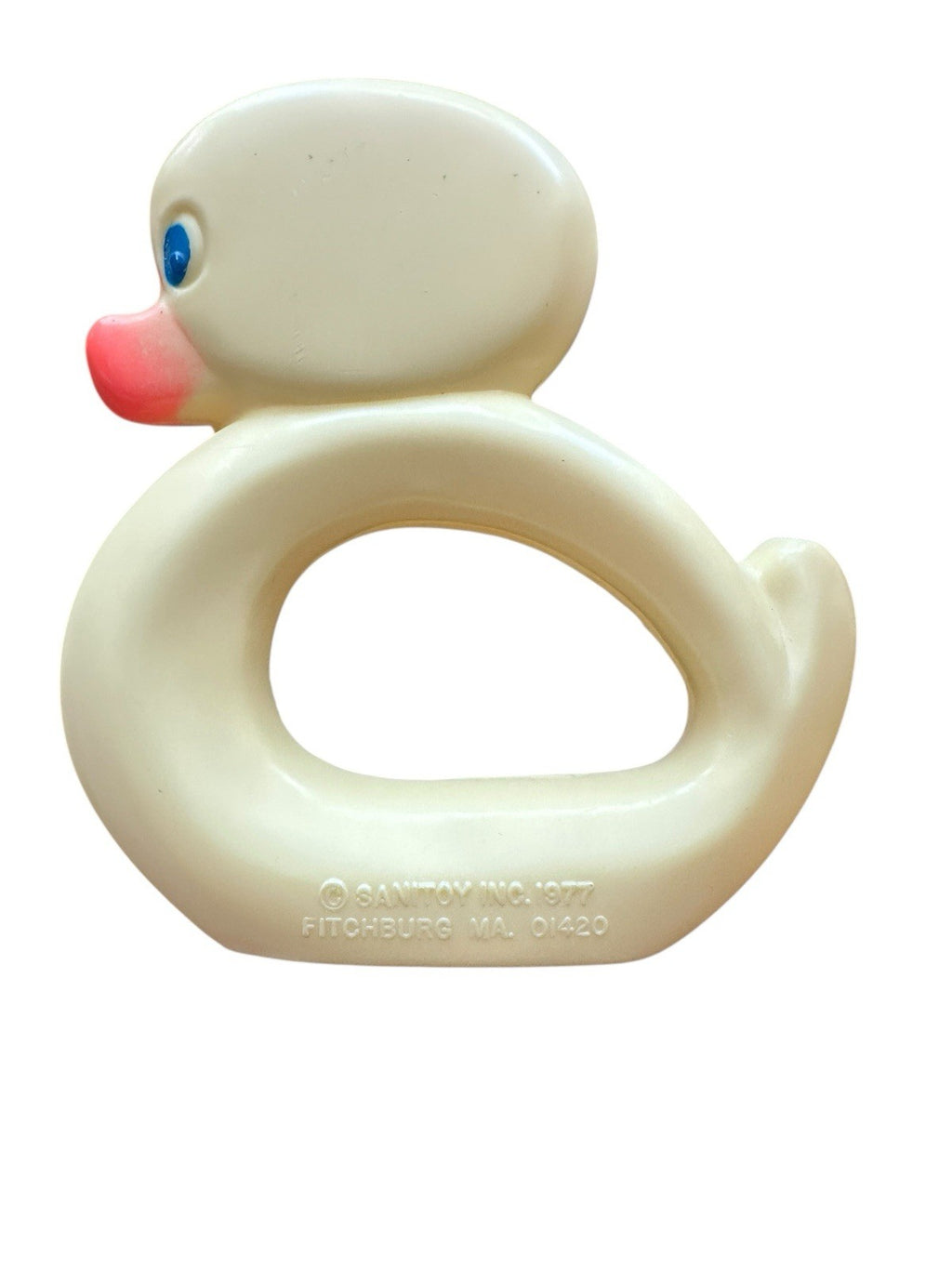 Baby Rattles Clown Monkey Duck Bear 4 Piece Lot Vintage