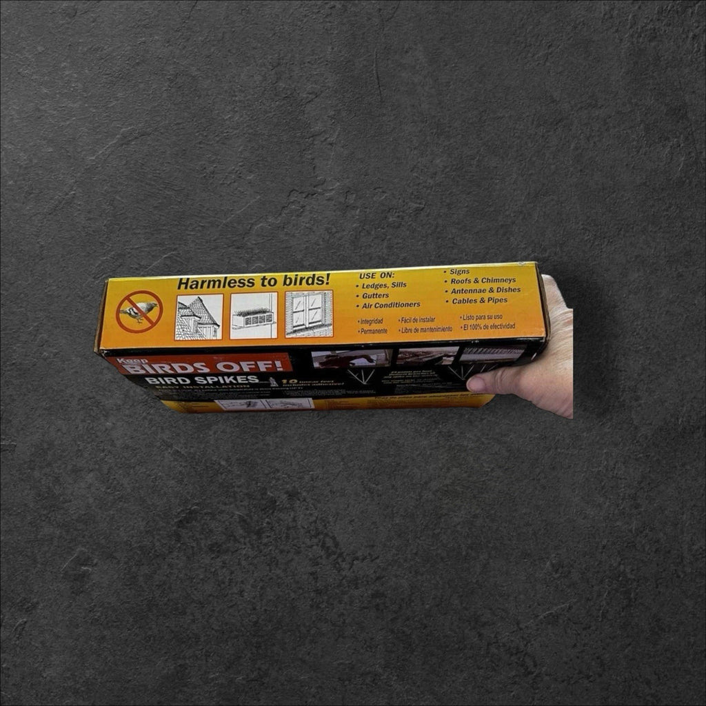 Bird-X Polycarbonate Bird Spikes Bird Deterrent 10ft Kit with Adhesive New