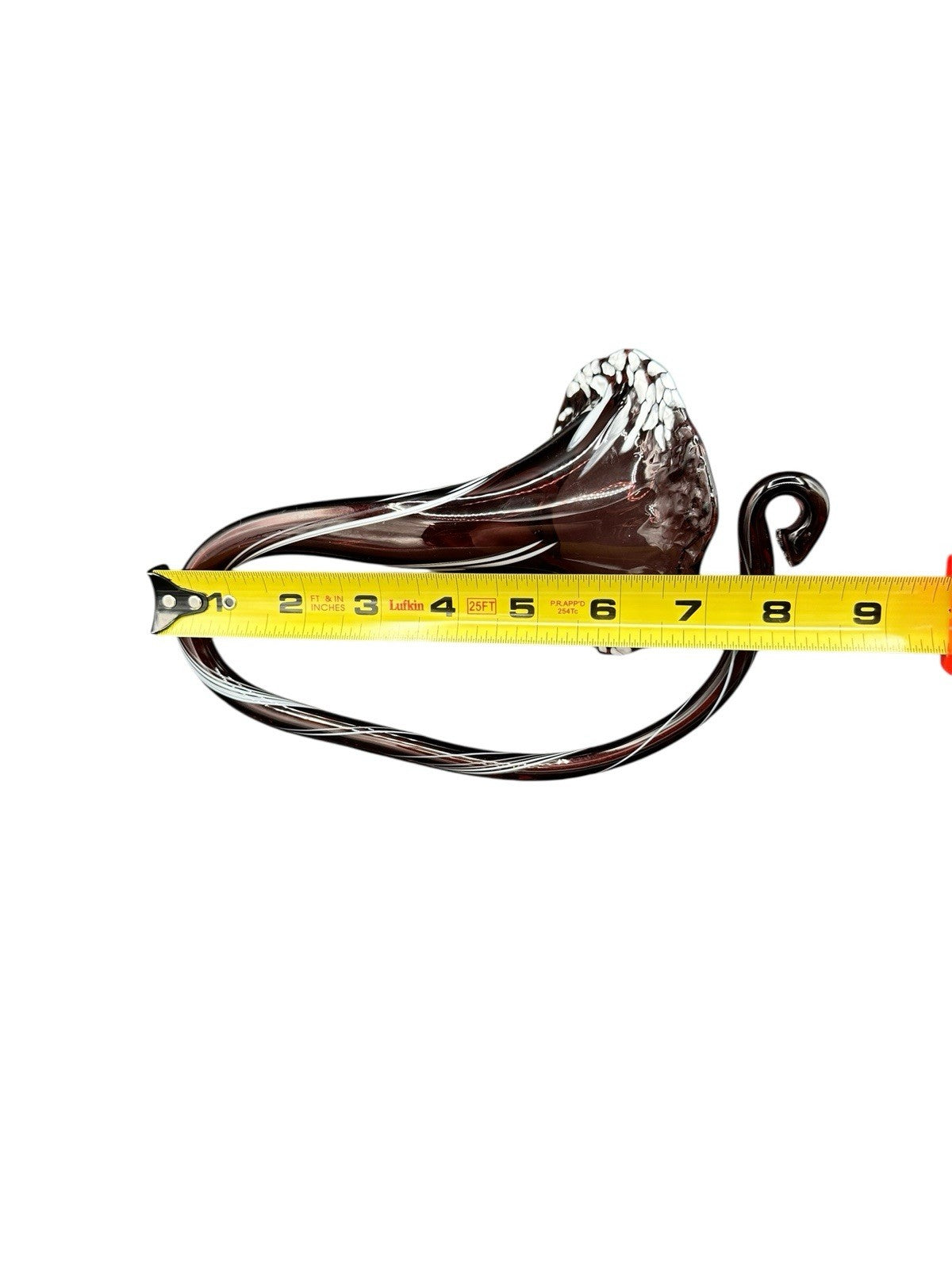 Bud Vase Purple Blown Glass Flower Rare Vintage