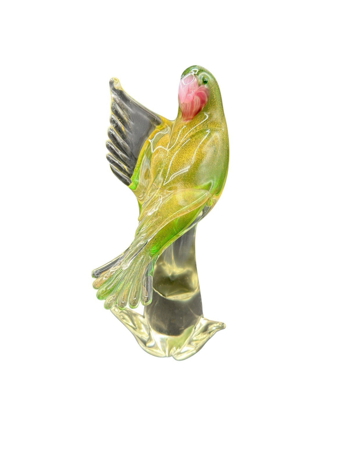 Bird of Paradise Venice Italy 1970s Murano glass Vetro Di Murano Formia Vintage