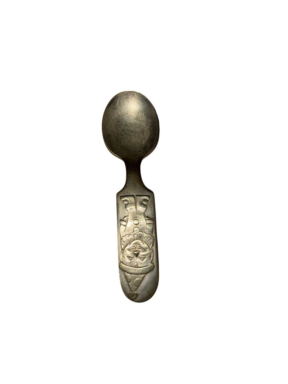Clown And Elephant Silver Baby Spoon Fairfield