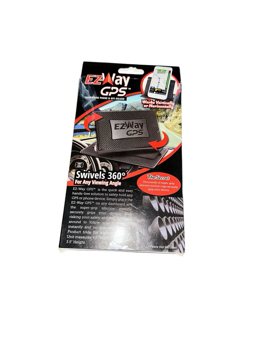 New GPS Dashboard Phone GPS Holder Clip Attachment Mount As Seen on TV EZ Way