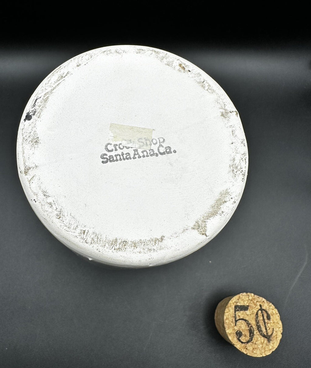 Coin Bank Wine Money Milk Jug Grapes Vines Hand Painted Crock Shop Santa Ana CA