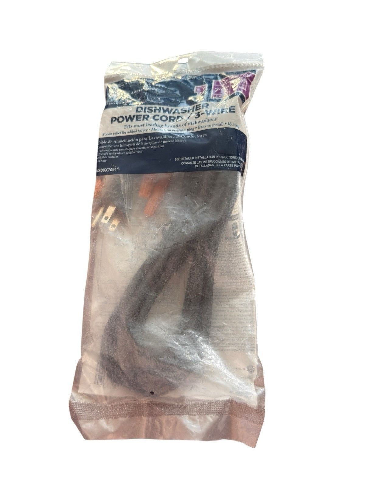 Dishwasher Power Cord 7 Ft x 9" WX09X70911 GE Universal New