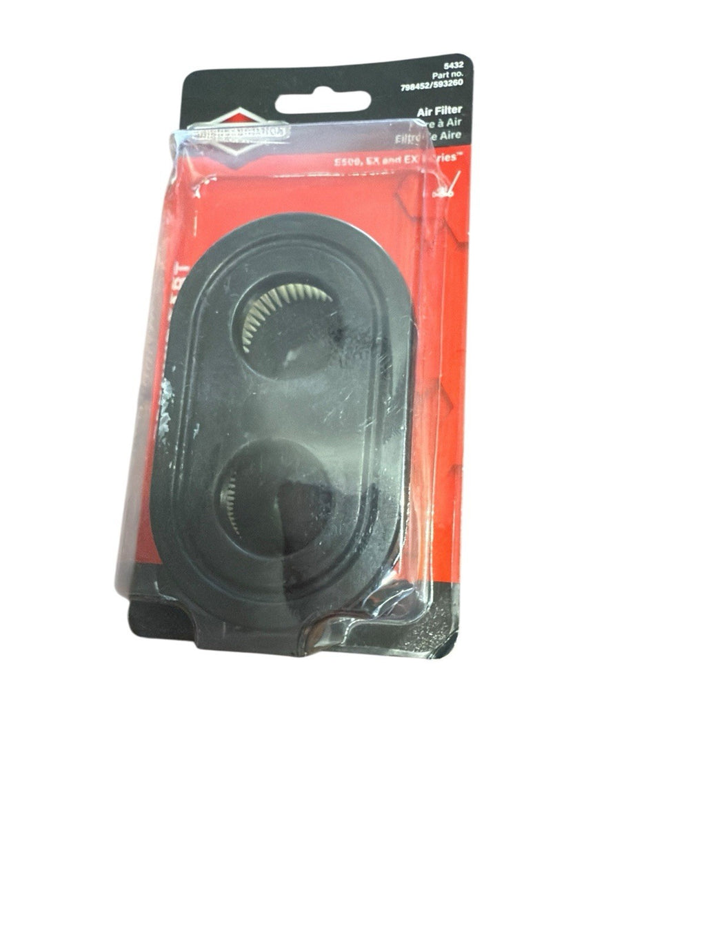 Air Filter Briggs & Stratton Genuine 5432 E550, 550EX & EXi Part # 798452/593260