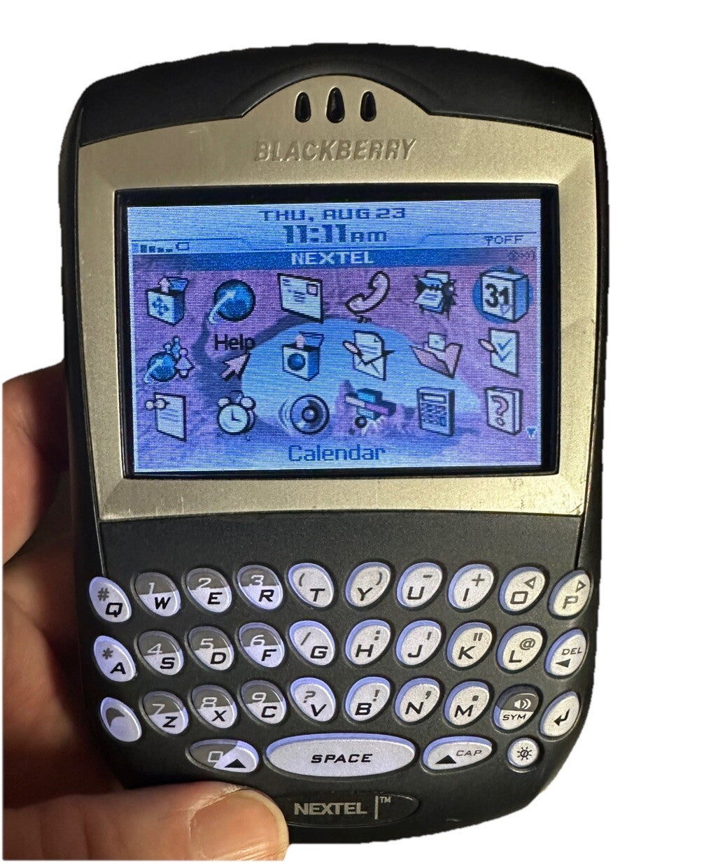 Cell Phones BlackBerry Nextel 7520 w Base/With Charger No Adapter (2)