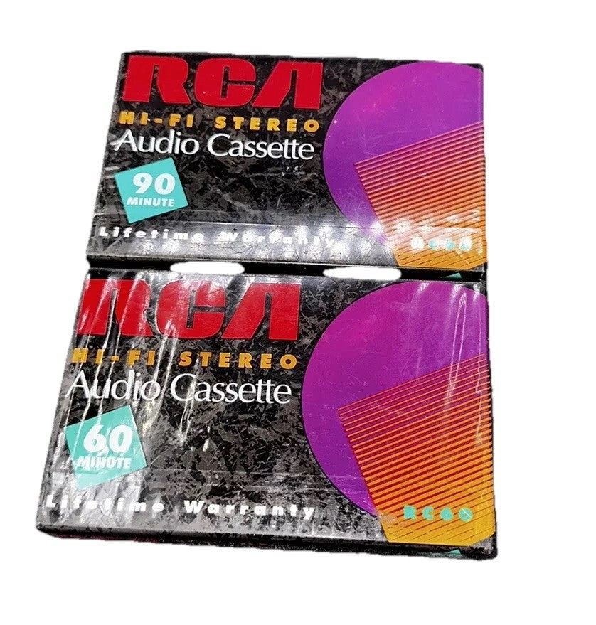 Cassette Tape Audio Recording RCA 60&90 Minutes Hi-Fi Stereo Sealed New
