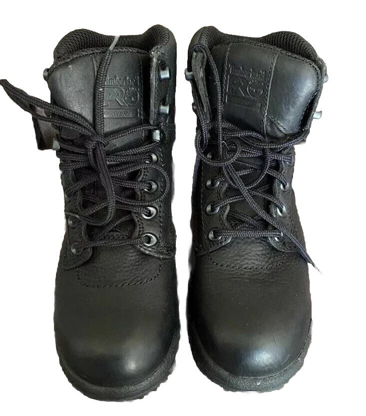 Boot Black Leather Women's 6.5M 72399 Timberland Pro Series Safety Toe Titan