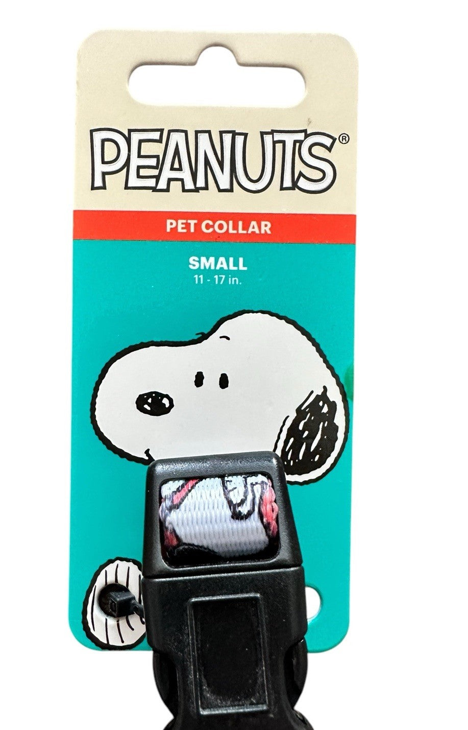 Dog Collar Small 11”- Fetch For Pets Peanuts Snoopy Nylon Adjustable 17” New