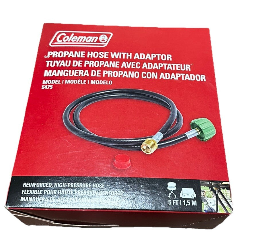 Adapter Propane Reinforced High-Pressure Hose Type 1 Fitting Coleman New